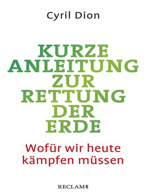 cover image of Kurze Anleitung zur Rettung der Erde